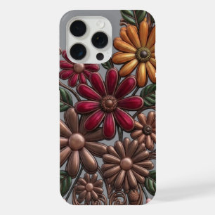 Fleurs métalliques 3D Rétro - Cuivre Terreux