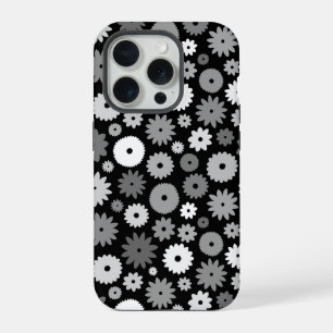 Fleurs monochromes à motif répétitif