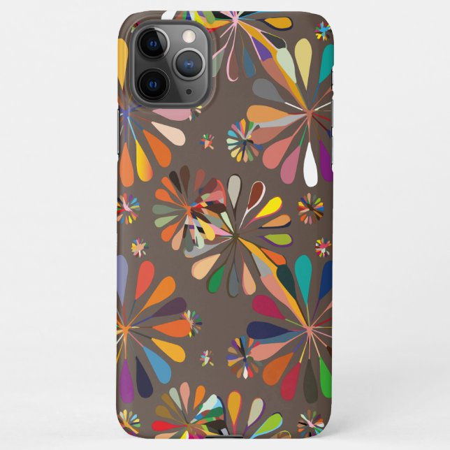 Coque iPhone Fleurs multicolores mignonnes (Dos)