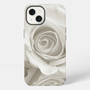 Etui iPhone 13 Fleurs Roses Blanches