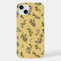 Fleurs sauvages florales jetées sur fond jaune jon