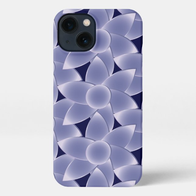 Coque iPhone Fleurs violettes (Verso)