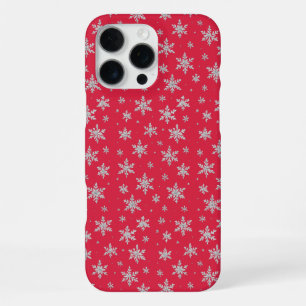 Coque iPhone 16 Pro Max Flocon de neige argenté élégant   Vacances d'hiver