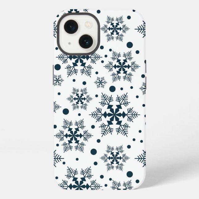 Coque iPhone Flocons de neige  (Verso)