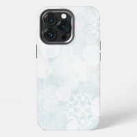 Flocons de neige blancs et lumières Bokeh
