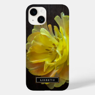 Coque iphone floral à fleurs jaunes