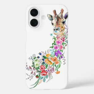 Coque iphone Floral Giraffe