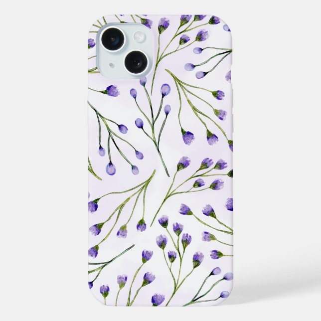 Coque iphone floral lavande (Verso)
