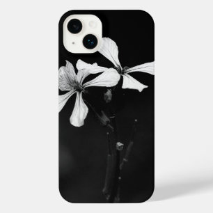 floral noir et blanc minimal
