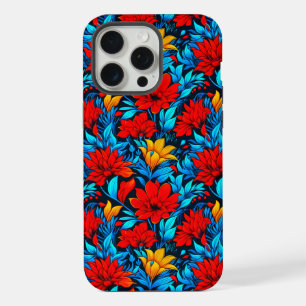 Floral Rouge Jaune Fleurs Motif