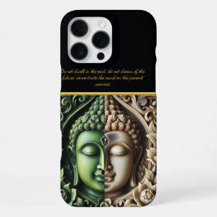 Coque iPhone 16 Pro Max Flore et Orbes Bouddhistes : Sculpture IA