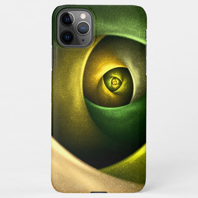 Coque iPhone Flore verte Florale moderne Art Abstrait Motif #23 (Dos)