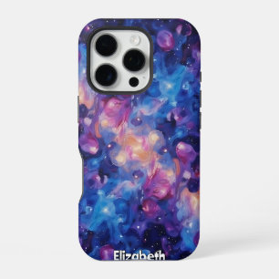Coque iPhone 16 Pro Flux cosmique : planètes et nébuleuse