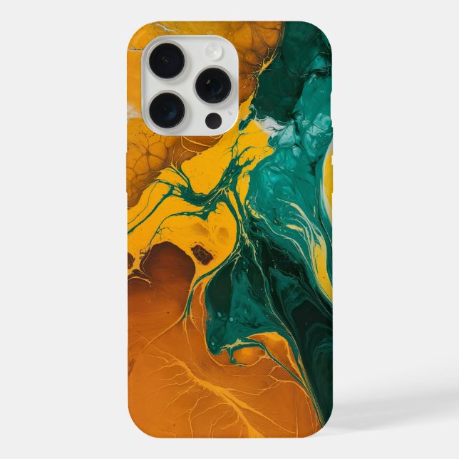 Coque iPhone Flux dynamique Abstrait (Verso)