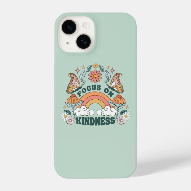 Coque iPhone Focus sur la gentillesse graphique Super (Verso)