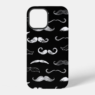 Coque iPhone 12 Fond à motif répétitif sans couture de moustache n