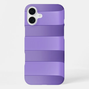 Coque iPhone 16 Plus Fond à rayures violettes