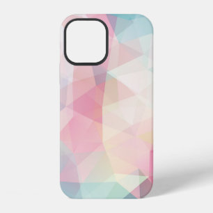 Coque iPhone 12 fond abstrait composé de trianglesfond