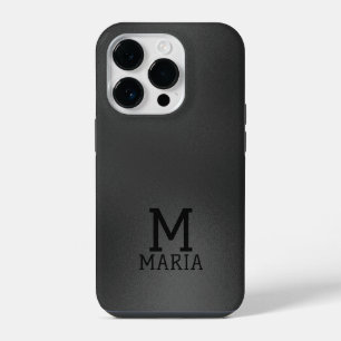Coque Pour iPhone 14 Plus Fond abstrait gris foncé scintillant