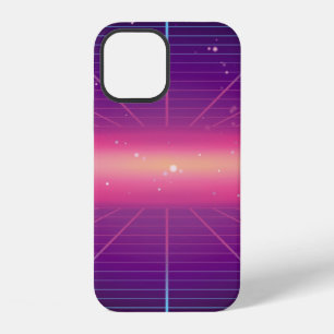 Coque iPhone 12 Fond abstrait lumineux rétro réalisé dans le style