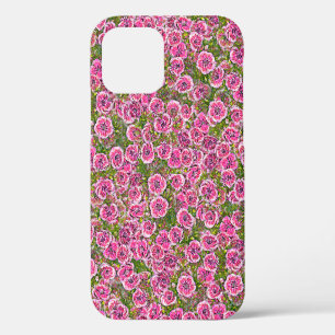 Coque iPhone 12 fond abstrait sans couture. flux textile d'usine