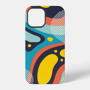 Coque iPhone 12 Fond coloré géométrique créatif avec motif