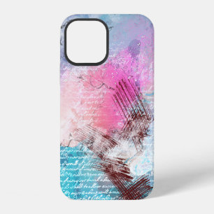 Coque iPhone 12 Fond d'art abstrait aquarelle