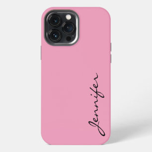 Etui iPhone 13 Pro Max Fond de couleur rose amarante