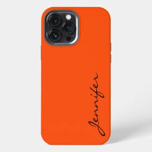 Etui iPhone 13 Pro Max Fond de couleur rouge-orange
