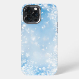 Etui iPhone 13 Pro Max Fond de neige tombante en hiver