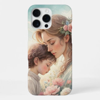 Coque iPhone 16 Pro Max Fond d'écran iPhone aquarelle romantique – Un cade