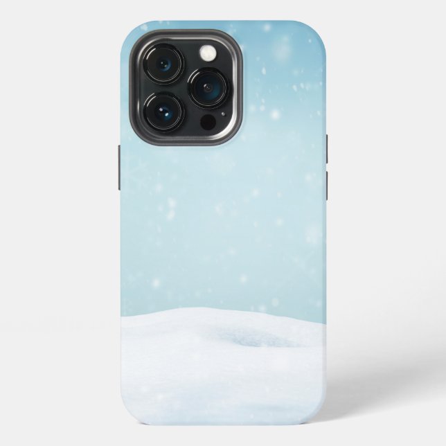 Coque iPhone Fond d'hiver (Dos)