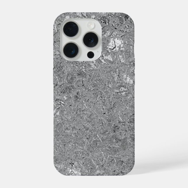 Coque iPhone Fond d'Orchidées Chrome, (Verso)