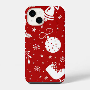 Coque Pour iPhone 14 Fond festif de Noël
