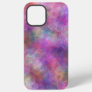 Coque iPhone 12 Pro Max Fond flou rose et violet