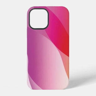 Coque iPhone 12 Fond ondulé abstrait. Illustration avec couleur