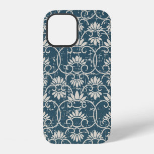 Coque iPhone 12 Fond usé rétro sans couture antique rétro C