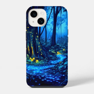 Coque Pour iPhone 14 Forêt Bio Luminescente