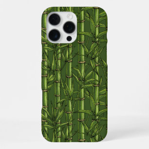 Coque iPhone 16 Pro Max Forêt de bambou en vert