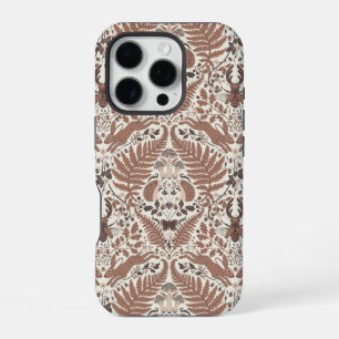Coque iPhone 16 Pro Forêt de mousse de Mocha/Bois et plantes