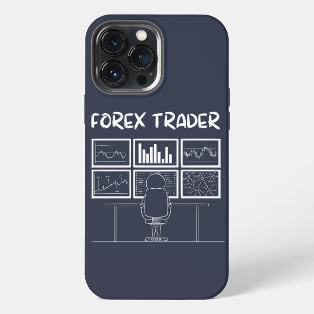 Coque iPhone Forex Trader Funny Logo (Verso)