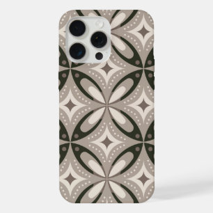 Formes circulaires rétro beige et marron