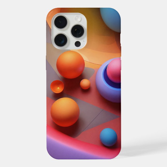 Coque iPhone Formes géométriques de luminogrammes RVB - 3D volu (Verso)