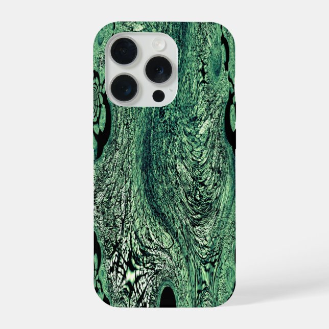 Coque iPhone Fractal Bloom – Botanical Vortex (Verso)