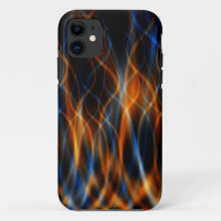 Coque iphone fractal de la flamme