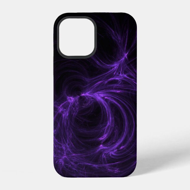Coque iPhone Fractale Violette (Verso)