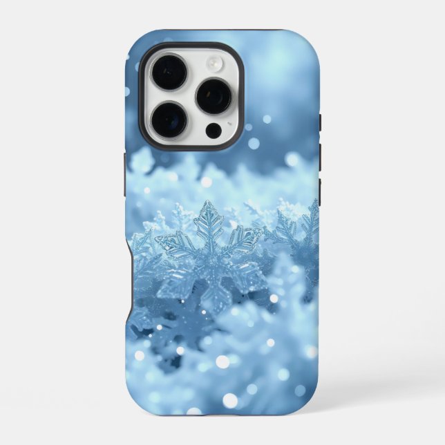 Coque iPhone fractales glacés (Verso)