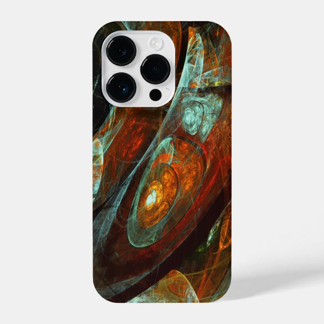Coque iPhone Fractionner l'art Abstrait (Verso)
