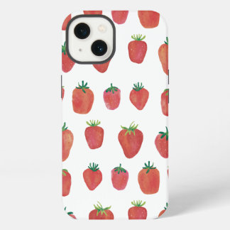 Etui iPhone 13 Fraises peintes