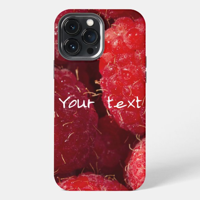 Coque iPhone Framboises rouges (Verso)
